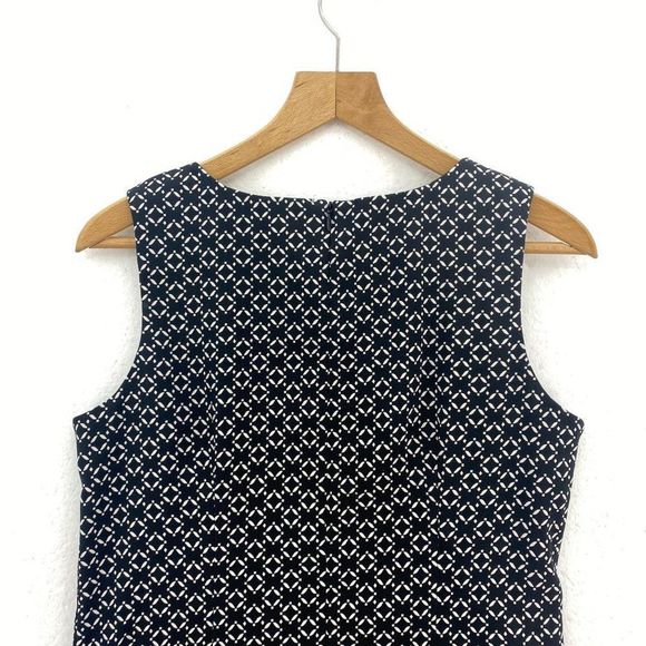 MARIO SERRANI ITALY NWT Black and White Sleeveless Pencil Dress - Picture 6 of 6